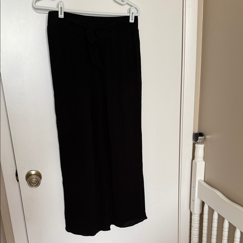 Elle Black Wide Leg Pants